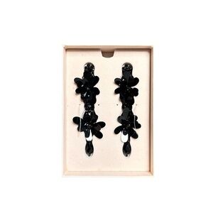 Simone Rocha x H&M Black Floral Cluster Earrings